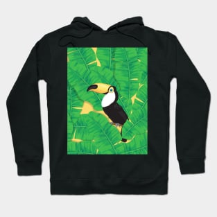 Toucan and banana leaves Hoodie